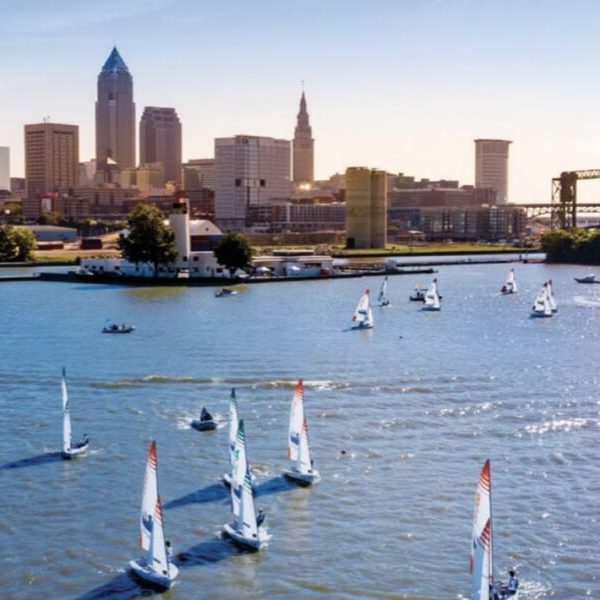 Lake Erie & Cleveland Skyline