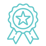 Teal award icon